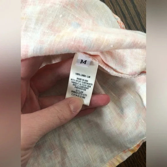 Bella Dahl Women’s M Shirred Halter Top in Peach Floral Print - EUC! - Picture 11 of 12